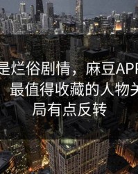 我以为是烂俗剧情，麻豆APP官网推荐变了，最值得收藏的人物关系，结局有点反转